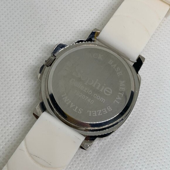 Sophie collezio women watch colorful floral dial 34mm silver tone running - Picture 6 of 8